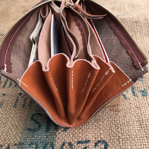 オーダー品ハラコの本革長財布/素敵なポーチ/LV-harako 長財布 ベコ 