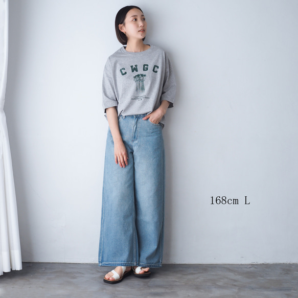 Moon cuctus Tee グレー(半袖Tシャツ) 2枚目の画像