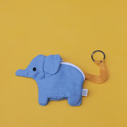 Mini Elephant pouch ミニゾウポーチ 2枚目の画像