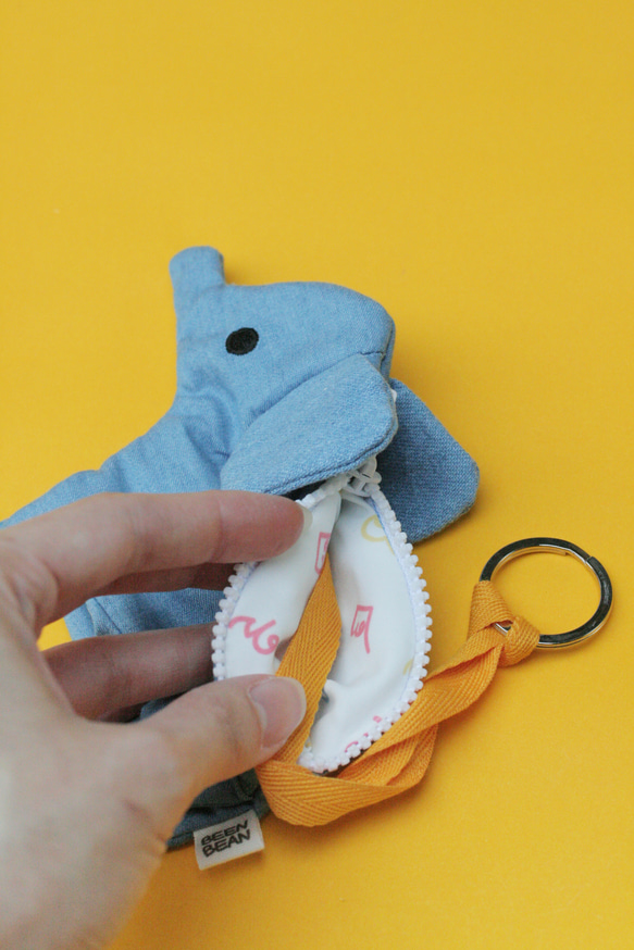 Mini Elephant pouch ミニゾウポーチ 3枚目の画像