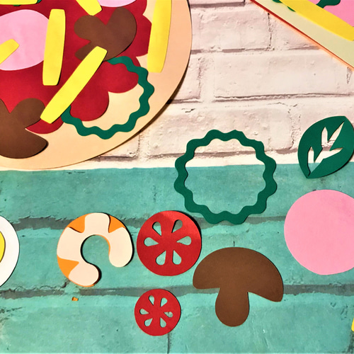 クラフト☆ピザ 4タイプ 壁面 製作 キット キット くりりん 通販