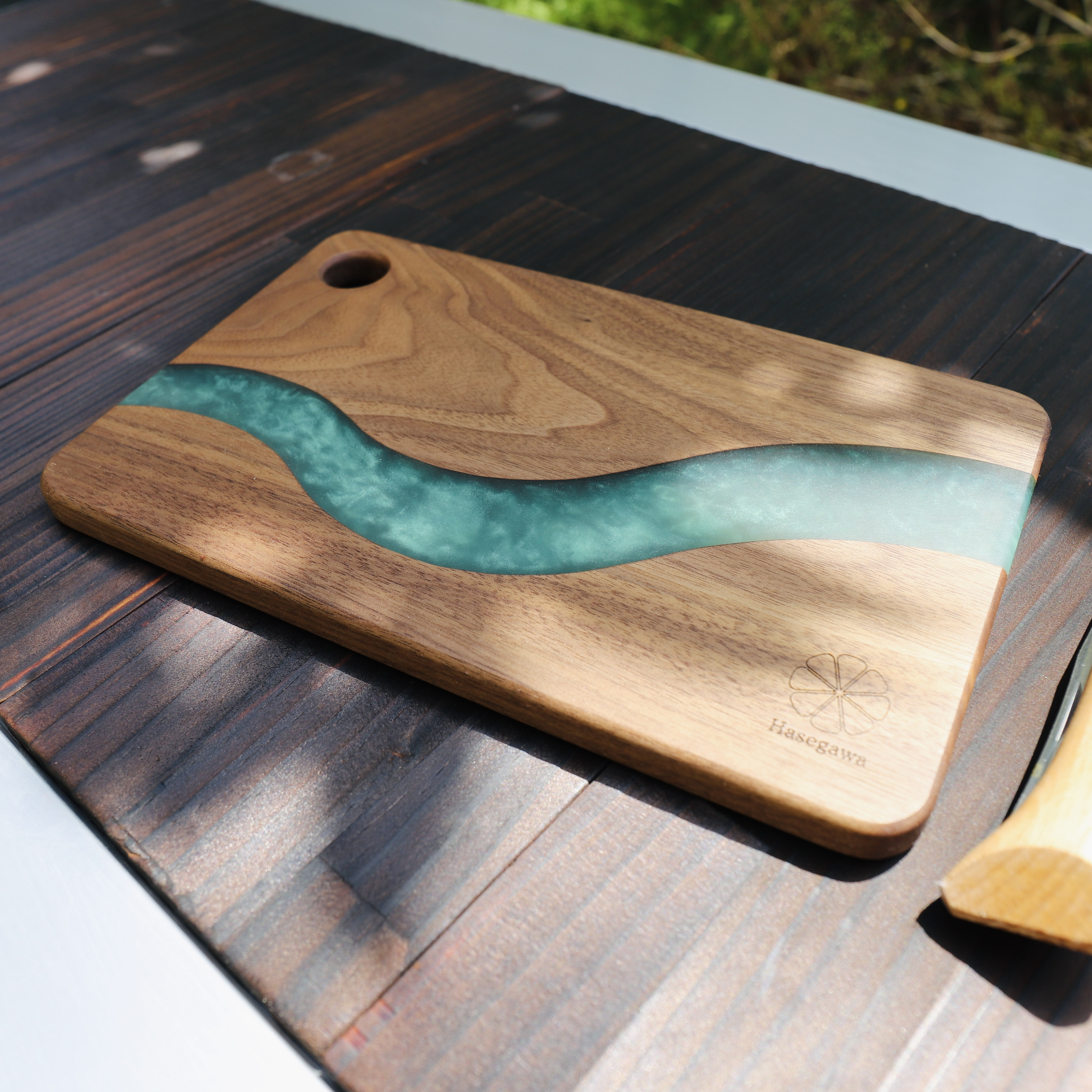 《受注生産》リバーカッティングボード（ハンターグリーン）
