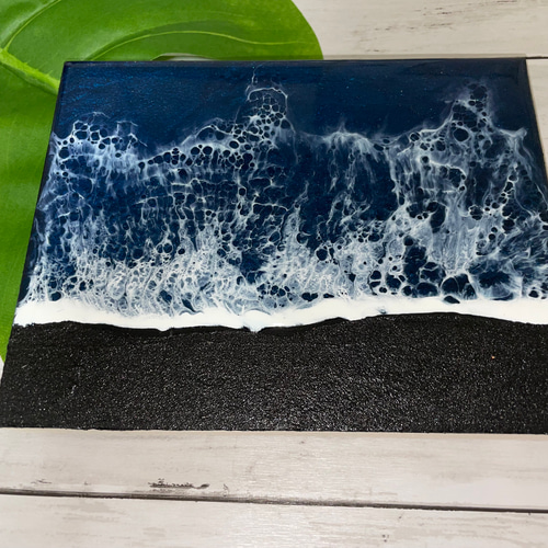 オーシャンアート 波レジンアート 海【長方形R-04】 絵画 SAYME