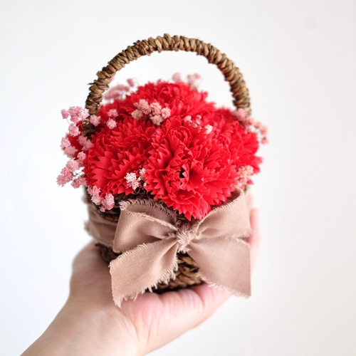 8本のカーネーション】母の日フラワーギフト 一輪挿し・花瓶・花器