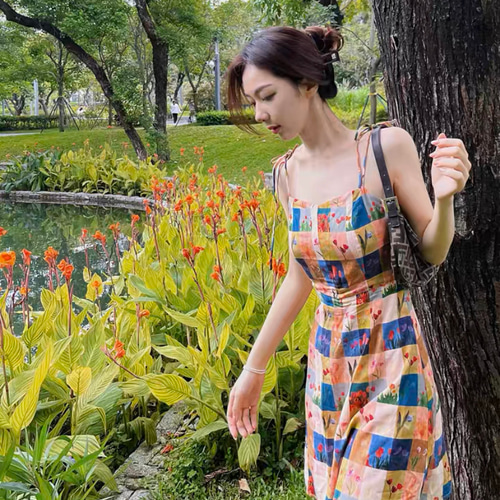 プランテーション リネン ワンピース 花柄 （Plantation - 52