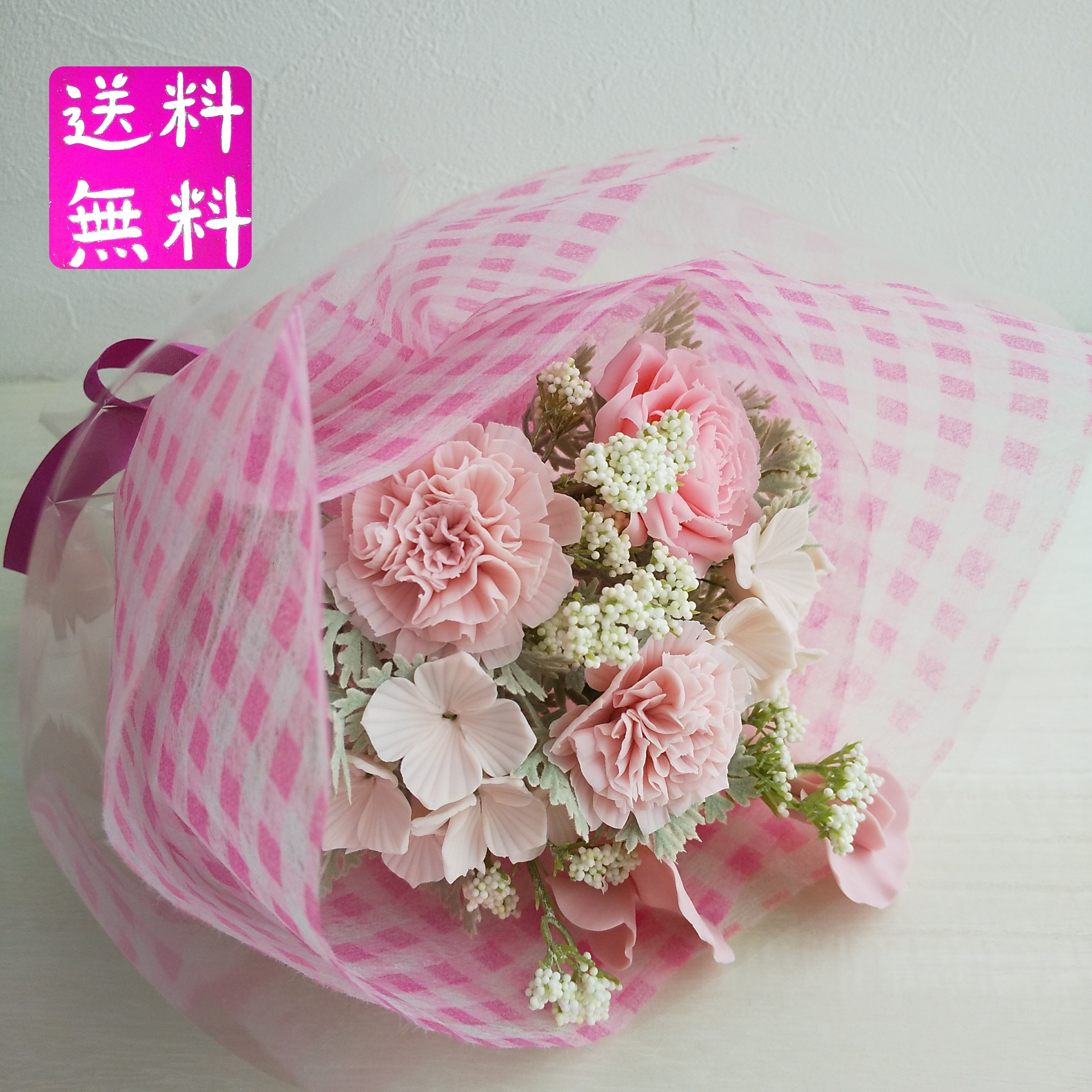 【通販激安】 専用　クレイアーティフィシャルフラワー　アレンジメント　樹脂粘土　花 フラワー・リース