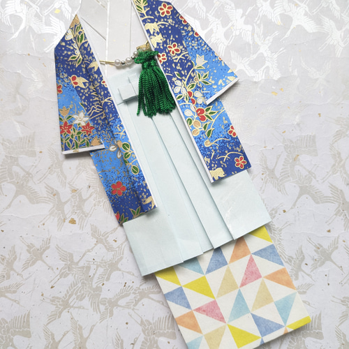 ポチ袋 子どもの日 成人式 お祝い袋 封筒 袴 男の子 お年玉 友禅和紙