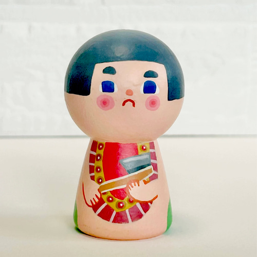 伝統的な木製こけし 工芸品 鳴子こけし こけし 木製 大招力 幅7×高30.5cm - メルカリ