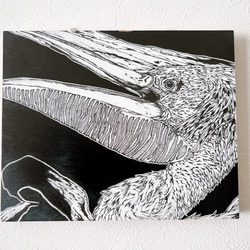 ボールペンアート「富士」イラスト原画