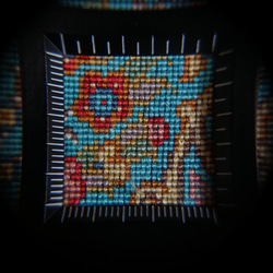 87×58cm　【ペルシャ絨毯　クム産　ムサヴィ工房　シルク　】 6枚目の画像