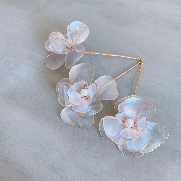 アメリカンフラワー ヘッド ブライダル ウェディング ヘッドパーツ