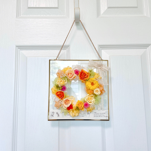 大きいリース☆ウエディングプレート側にも♡