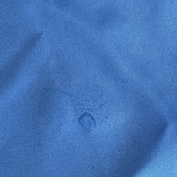 仲良しパンダ親子ペタンコバッグ　水筒入れサイズ　ミッドナイトブルー切替　ミントブルー　28.5×18 5枚目の画像