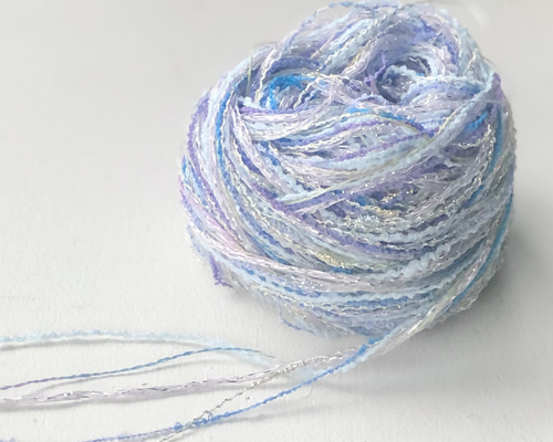 引き揃え糸☆ブルーXパープル☆ 糸・ミシン糸 feel plus 通販 15800398