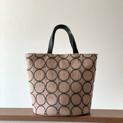 ミナペルホネン symphony lightgray ハンドメイドバッグ ミナ