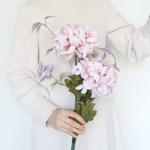 和香菊のブーケ 和装用ブーケ シンプル 白無垢 色打掛 引振袖 ピンク