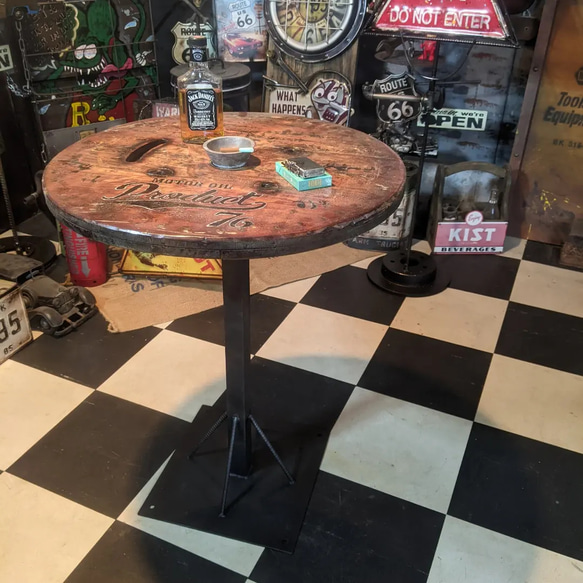 インダストリアルインテリア ガレージテーブル コーヒーテーブル M