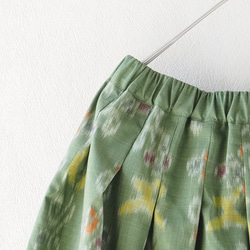 手織りイカットの春色ふわりスカート 1枚目の画像