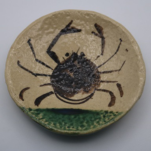 魯山人好みカニ絵小皿5客組（作品番号R-051） 小皿 森の丘陶房 通販