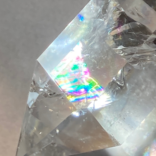レインボー✨クリスタル水晶ダブルポイント