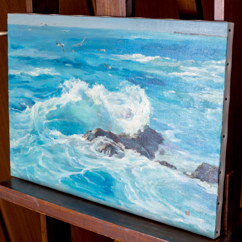 海韻-2】油絵原画 M12サイズ 一点物 豪華プレゼント付き 絵画 海韻-2】油絵原画 M12サイズ 一点物 豪華プレゼント付き 絵画