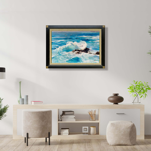 海韻-2】油絵原画 M12サイズ 一点物 豪華プレゼント付き 絵画 海韻-2】油絵原画 M12サイズ 一点物 豪華プレゼント付き 絵画
