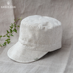 HEMP COTTON キャップ ③ / NATURAL OFF WHITE 【 ヘンプコットン 】 1枚目の画像