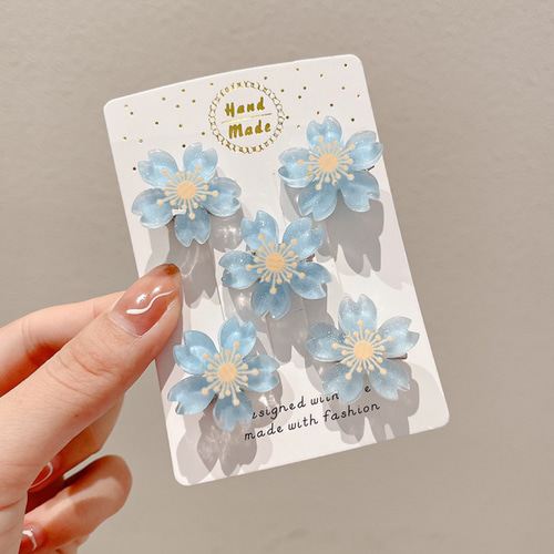 韓国ファッション ヘアピン ミニフラワー お花 可愛い 子供 ヘア