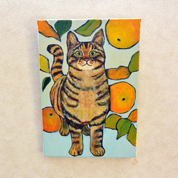 油絵 猫 油彩画 原画 手描き 絵画 - メルカリ