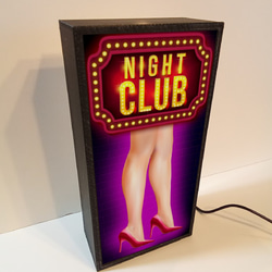 ナイトクラブ キャバレー セクシー スナック パブ 酒場 昭和レトロ サイン ランプ 看板 置物 雑貨 ライトBOX 4枚目の画像