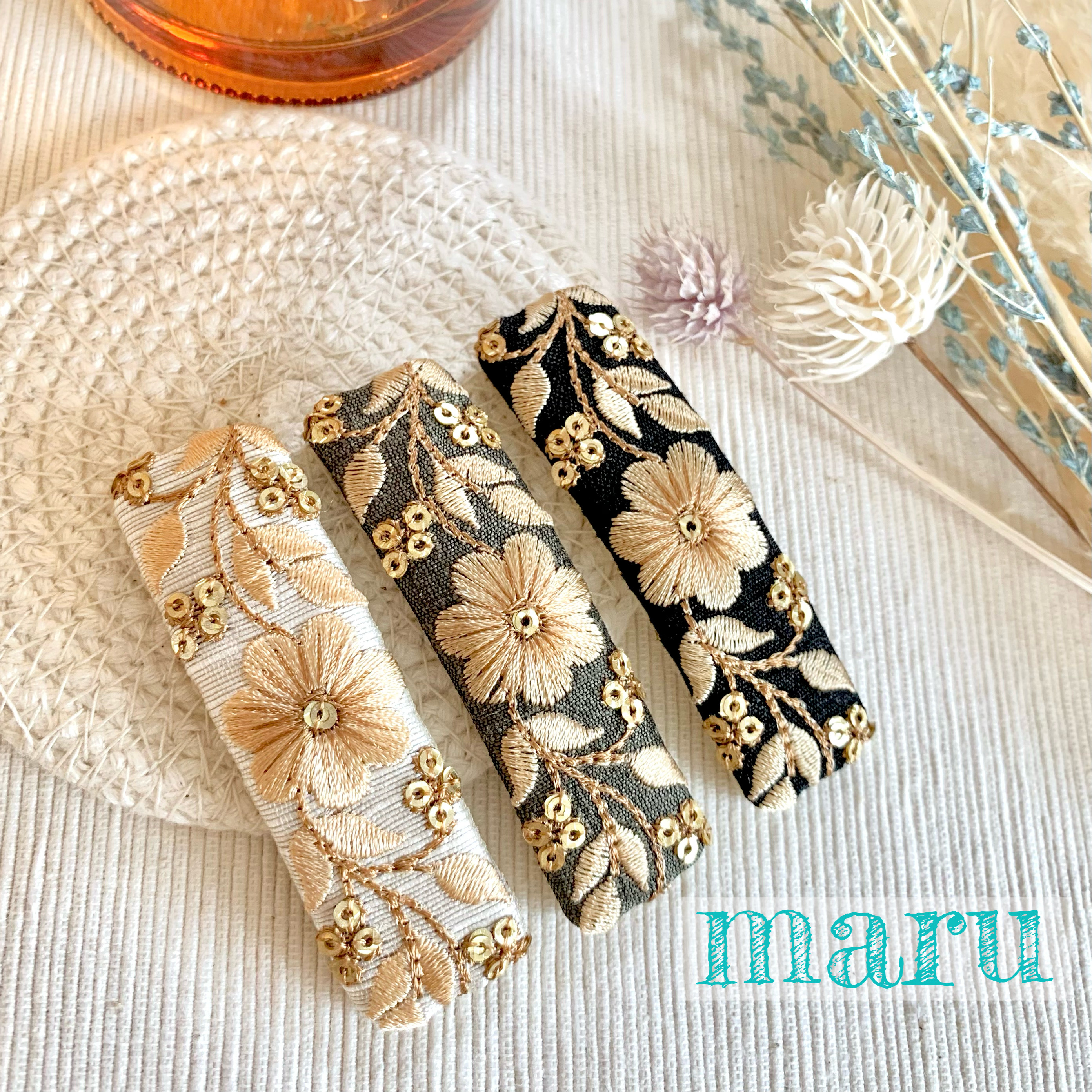 刺繍リボンのピンクッション　No.23 刺繍リボンのピンクッションNo.23