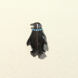 木製　ブローチ　（　ペンギン　） 1枚目の画像