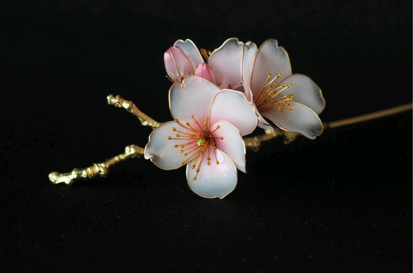 桜の枝　かんざし　 4枚目の画像
