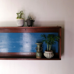 Vintage Shelf 『blue line』　レトロ ヴィンテージ シェルフ 7枚目の画像