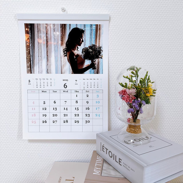 A3 開始月が選べる オリジナル カレンダー【H マット紙】表紙付き 壁掛け 写真入り オリジナルカレンダー 2枚目の画像