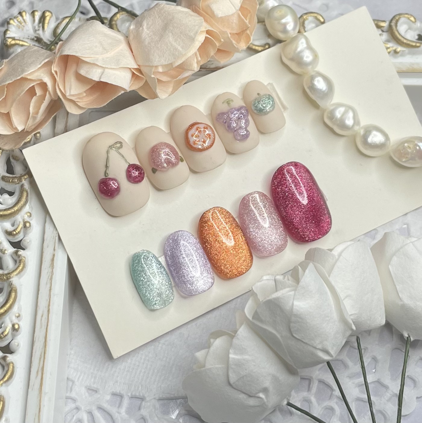 サイズオーダー♡ マグネットフルーツネイルチップ1 size order nail  