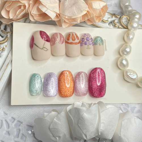 サイズオーダー♡ マグネットフルーツネイルチップ2 size order nail  