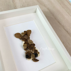 宝石みたいなペーパーアート paperbijuox : チワワ　チョコタン 3枚目の画像
