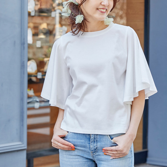 美しく風を感じる接触冷感Tシャツ｜リリィ 1枚目の画像