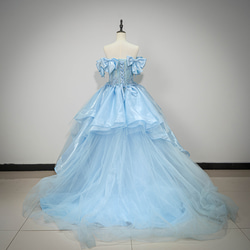 新作ウェディングドレス - フランス式プリンセス風のエレガントな、贅沢なウェディングに チューブトップ  結婚G 096 2枚目の画像