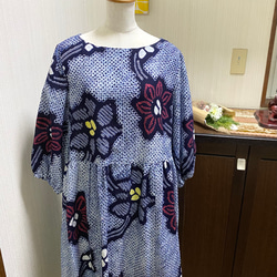売り切れ在庫なし有松・鳴海絞り 浴衣 リメイク ワンピース