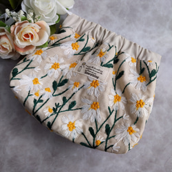 M☆きらきら様　持ち手別売　共布ショルダー紐付 リバティセリーヌミストラベンダー リバティ セリーヌ ミストラベンダー 巾着バッグ 巾着バッグ