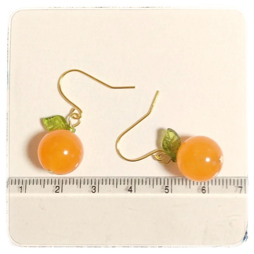 1098,PVCピアスオレンジ 楽天市場】K18 ピアス オレンジガーネット 0.6ct 一粒 ハート スタッド