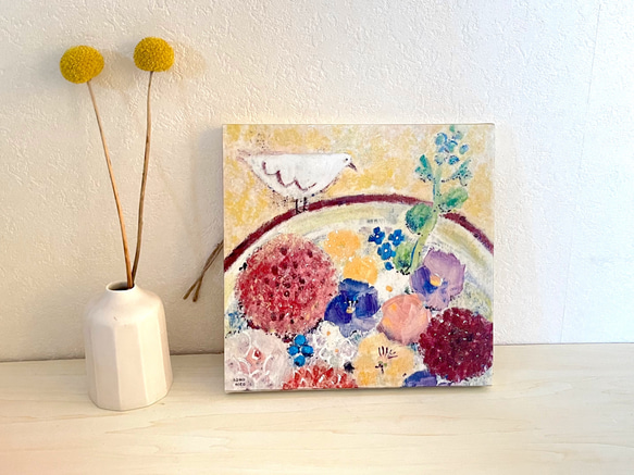 花の18cm  panel ・花手水（はなちょうず） 1枚目の画像