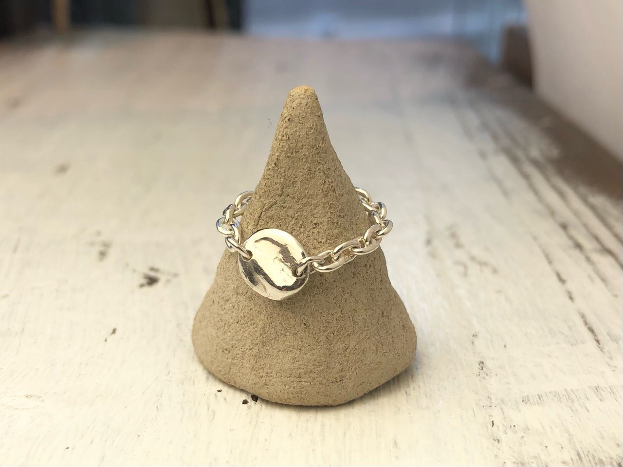 7号/プレートチェーンリング【M】/silver925/No.00196215