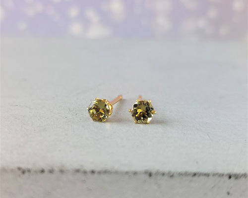 ヴィンテージ　アメジストとパールピアス　マーキスファセットカット　宝石質 3mm！ 宝石質ゴールデントルマリンファセットカットピアス