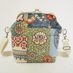 拼布 Gobelin Gamaguchi 2way 單肩包 第6張的照片