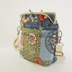 拼布 Gobelin Gamaguchi 2way 單肩包 第7張的照片