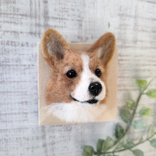 羊毛フェルト コーギーさんフレーム 羊毛フェルト 羊毛わんこ 福 羊毛フェルト コーギーさんフレーム 羊毛フェルト 羊毛わんこ 福