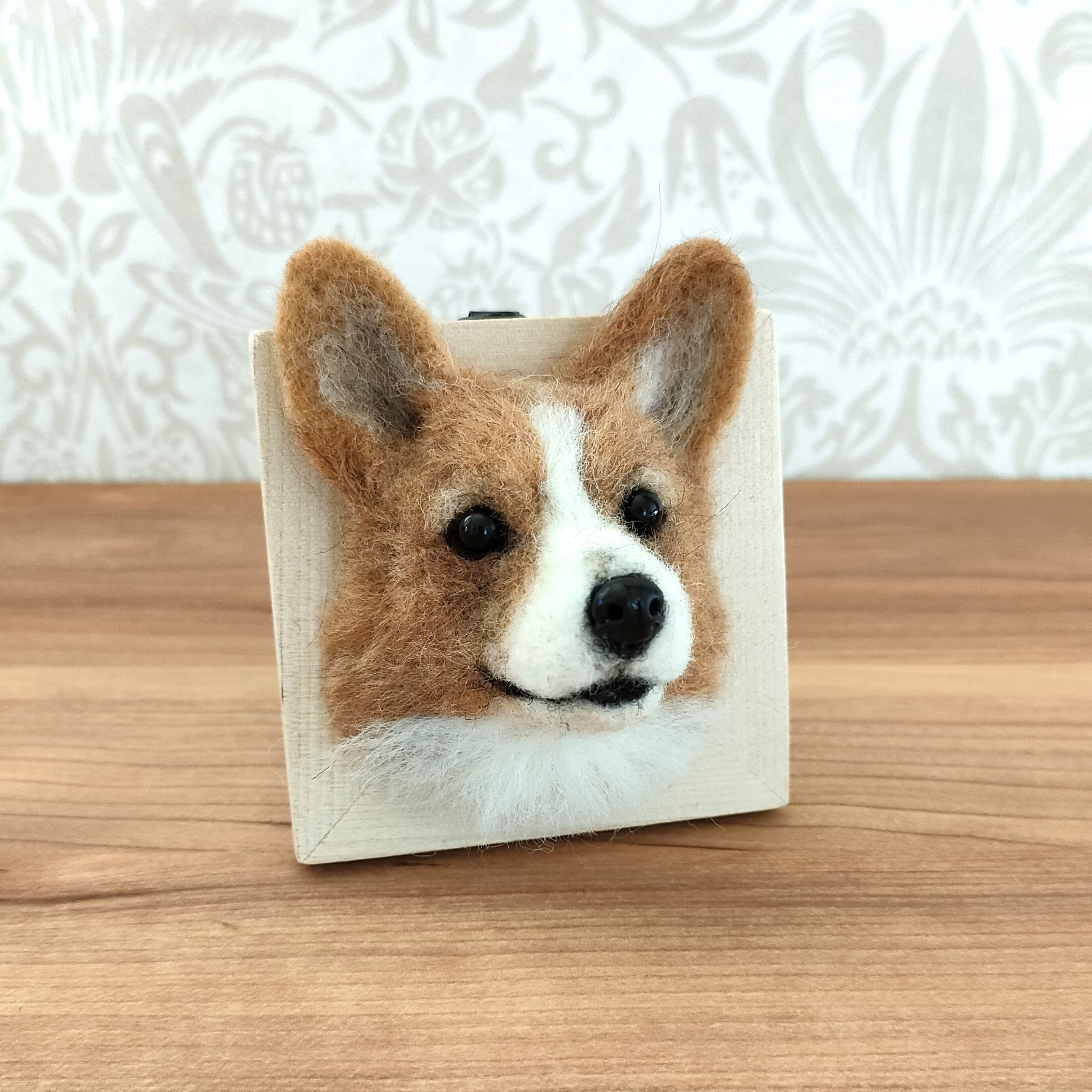 コーギーちゃん親子✩︎羊毛フェルト コーギーちゃん親子✩︎羊毛